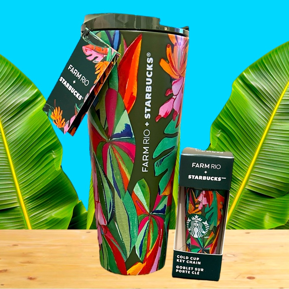 Starbucks & FARM Rio Tumbler & matching Key Fob
*Limited Edition Collaboration